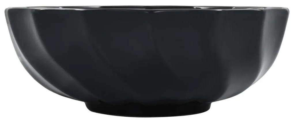 Chiuveta de baie, negru, 46 x 17 cm, ceramica Negru