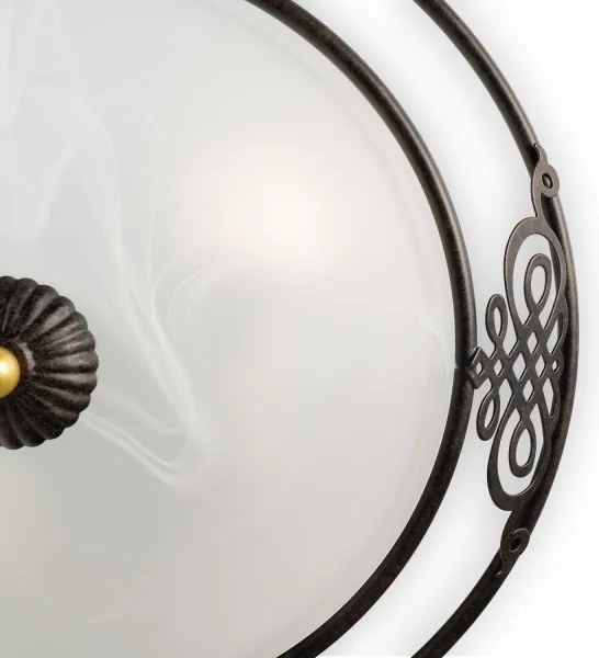 BRILAGI - Lampă de tavan FRESCO 3xE27/40W/230V Ø 48 cm maro