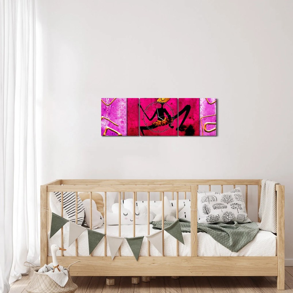 Tablou picturii istorice pe perete (cu ceas) (90x30 cm)