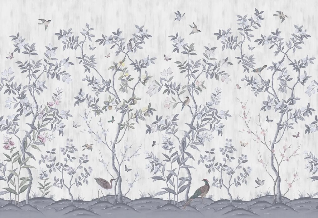 Tapet Chinoiserie Chic, Pearl Gray, Rebel Walls