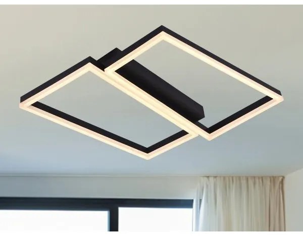 Plafonieră LED dimabilă, 65W, 230V, 3000–6500K, cu telecomandă inclusă