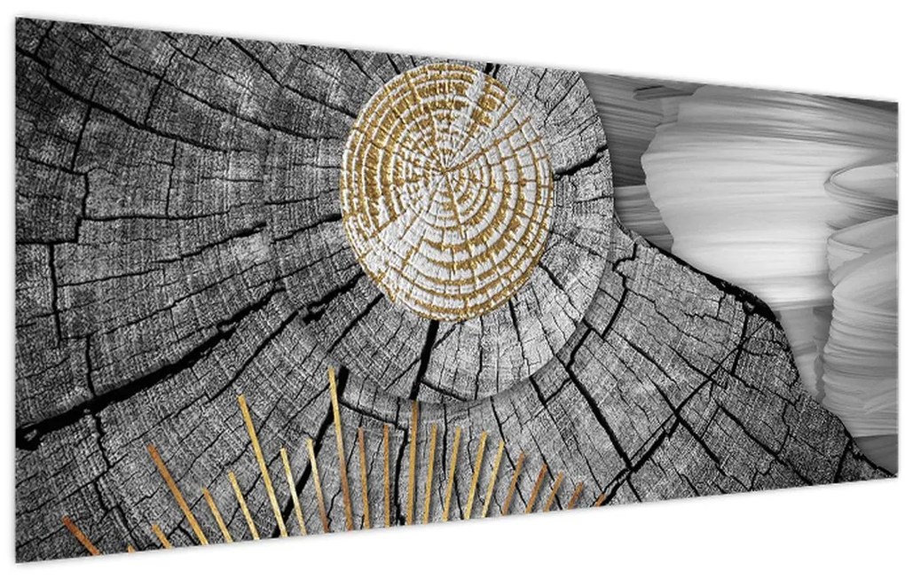 Tablou - Trunchiul copacului colaj (120x50 cm)