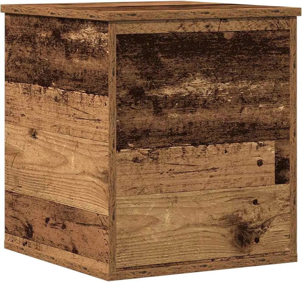 vidaXL Cutie de depozitare Lemn Vechi 40 x 42 x 46 cm Lemn compozit