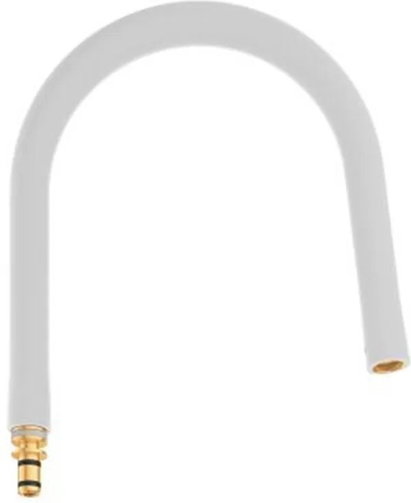 Pipa pentru baterie bucatarie Grohe Essence GrohFlexx alb mat