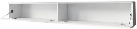 Dulap TV Dlana 180 MDF (Negru grafit + Negru) (cu iluminat LED alb). 1106209