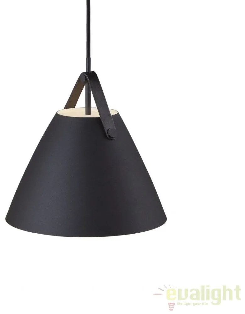 Lustra / Pendul design nordic Strap 27 negru 84333003 DFTP