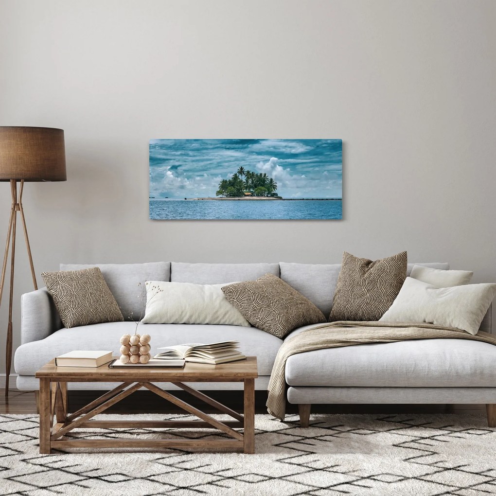Tablou insula în mare (120x50 cm)