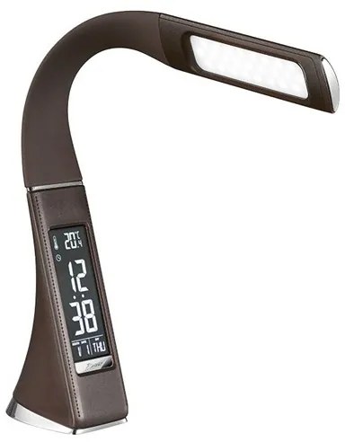 Solight WO46-H - LED lampa de masa dimmabila cu display LED/6W/230V maro