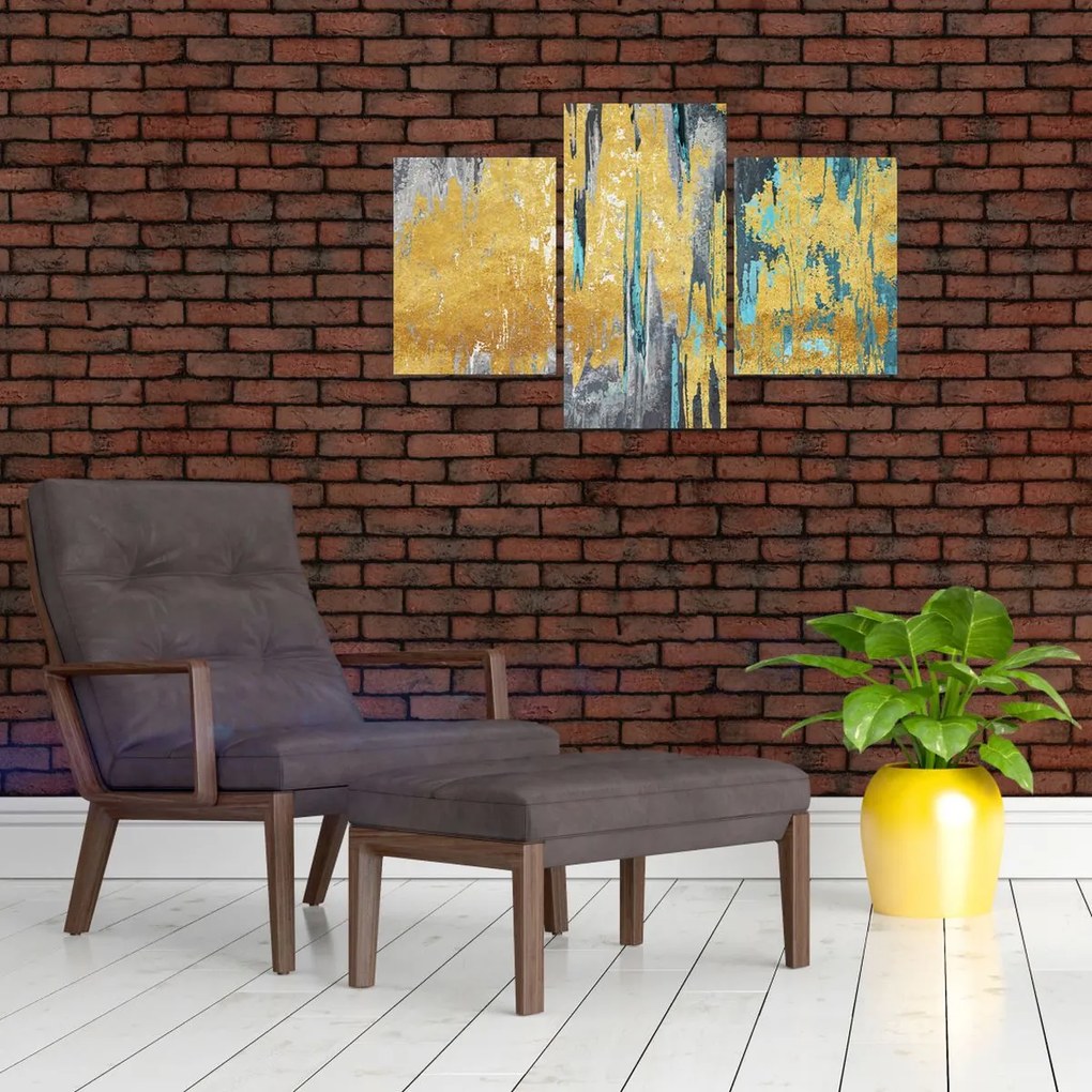 Tablou - Design auriu (90x60 cm)