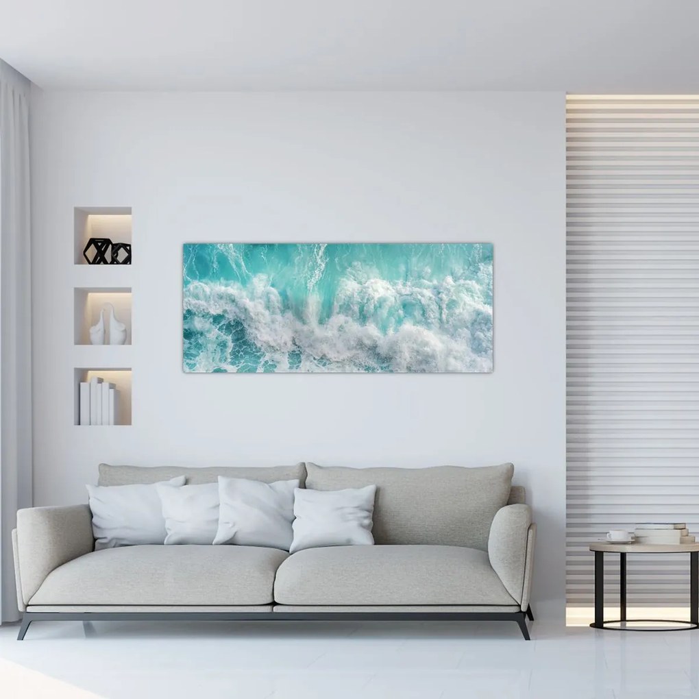 Tablou - Vedere a valurilor oceanului (120x50 cm)