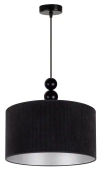 Lustră pe cablu Duolla LYON 1xE27/15W/230V d. 40 cm negru