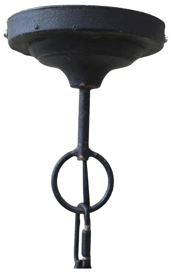 Lustră din metal cu braț extensibil, finisaj negru antichizat, Factory