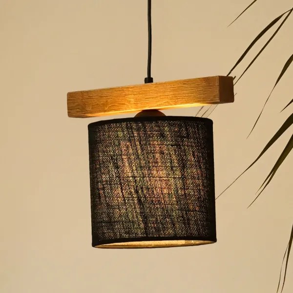 Lustră pe cablu Brilagi FOREST 1xE27/15W/230V pin/negru