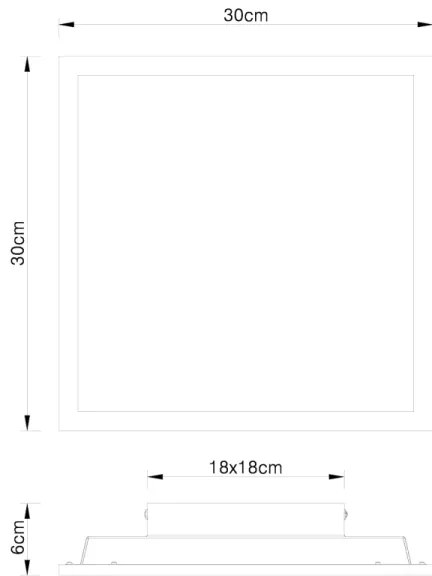 Globo 416080D1 - Plafonieră LED DORO LED/12W/230V