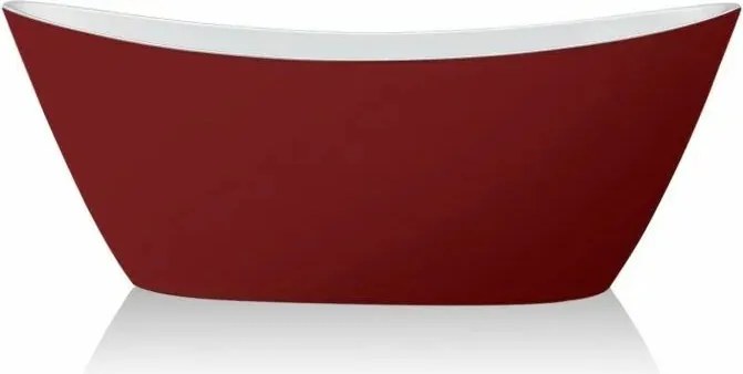 Cada freestanding Inter Ceramic rosu-alb 170x80 cm