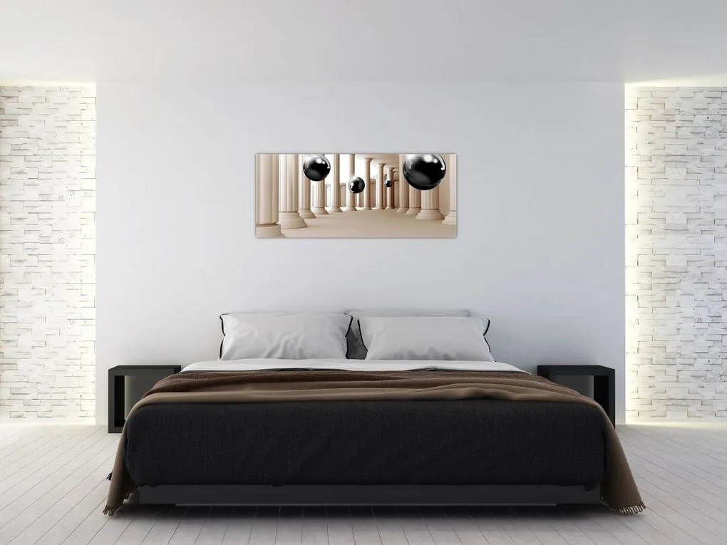 Tablou - Minge între stâlpi (120x50 cm)