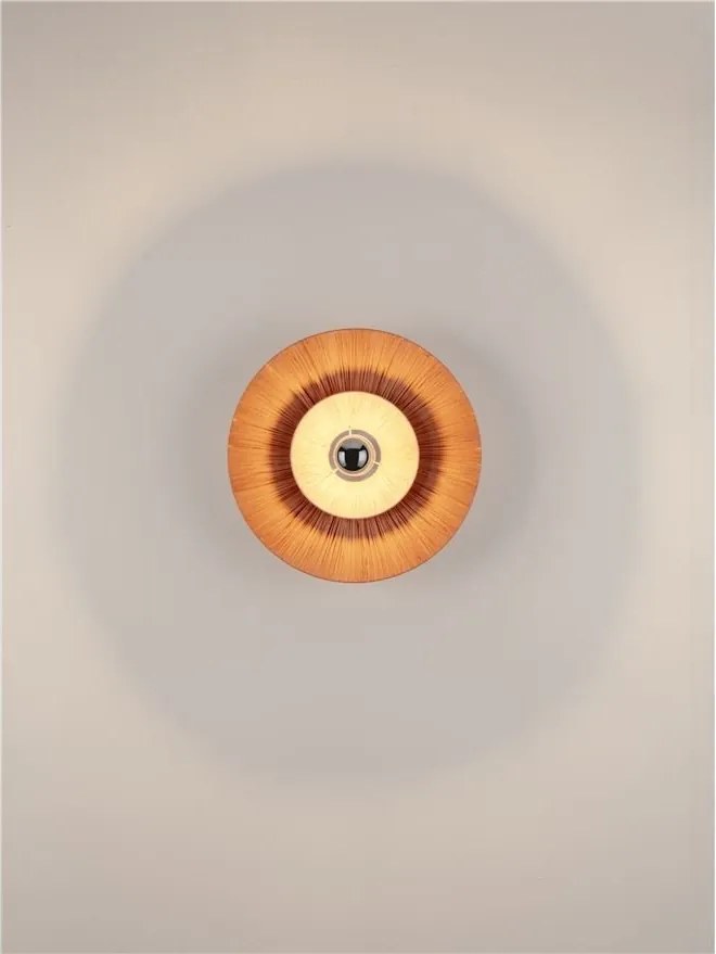 Aplica de perete cu design texturat Nora caramiziu/ natur