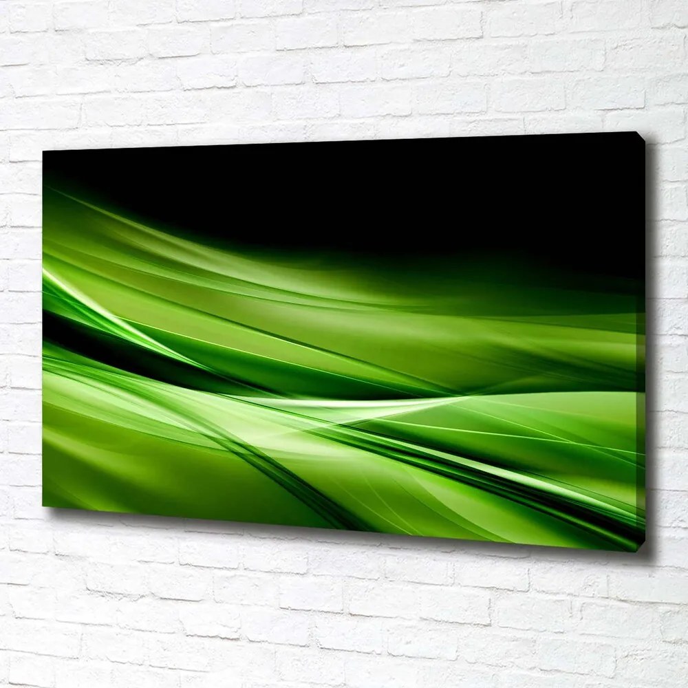 Imprimare tablou canvas Fundal valuri verzi