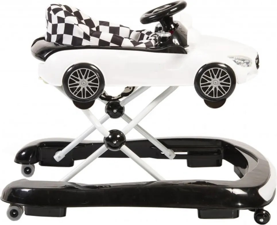 Premergator Reglabil in 3 Trepte NOVOKIDS™ Super Cabrio Car, 3 in 1, Transformabil in Antemergator si Masinuta copii, Pliabil, Cu Melodii si lumini,