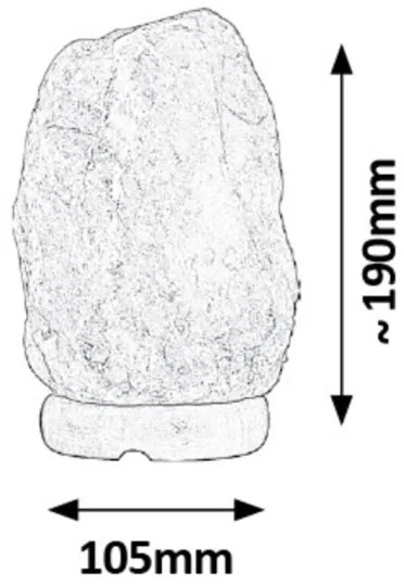 Rabalux 4120 - Lampă de sare ROCK 1xE14/15W/230V