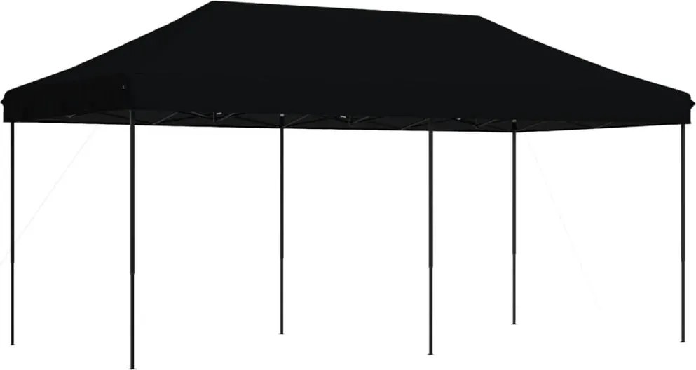 vidaXL Cort de petrecere pliabil Pop-Up, 580x292x315 cm, negru