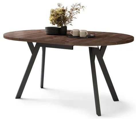 Masă de dining ARTUR, stejar/negru