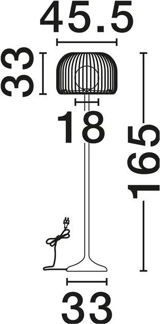 Lampa de podea pentru terasa exterior IP54 MARCY