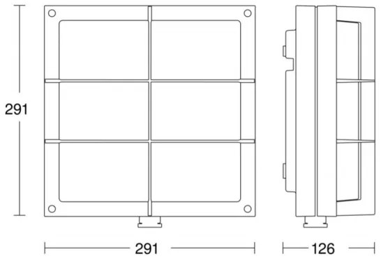 Aplică LED de exterior cu senzor STEINEL 053031 L691 LED/9W/230V IP44