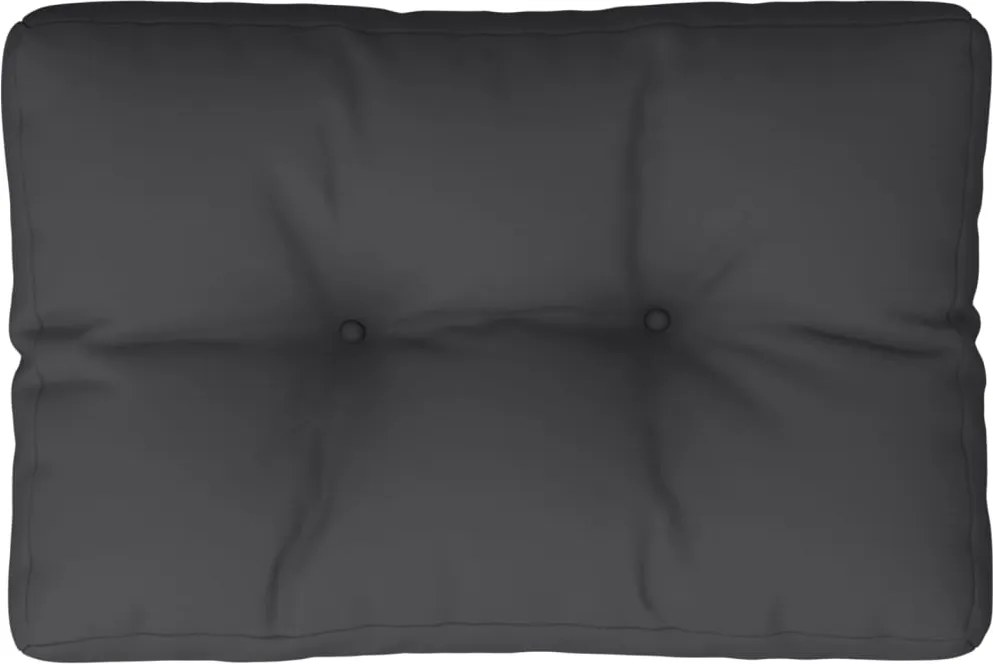 vidaXL Pernă de paleți, negru, 50x40x12 cm, material textil