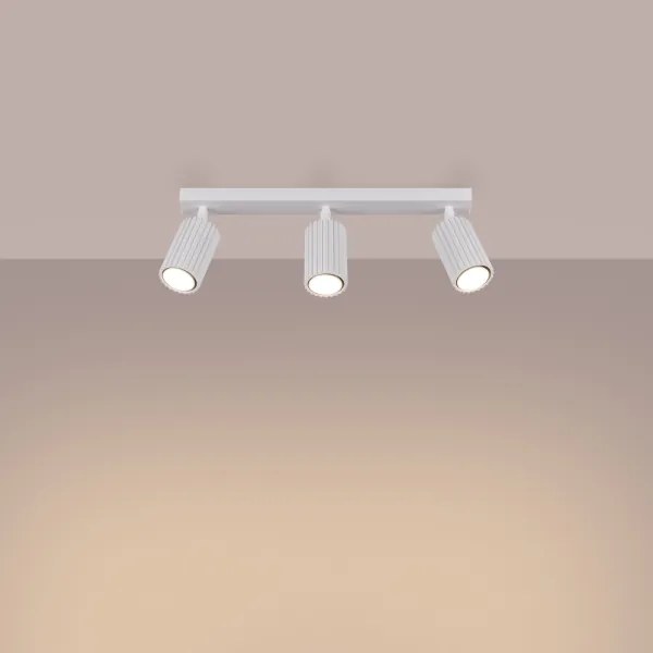Spot Sollux SL.1543 KARBON 3xGU10/10W/230V alb