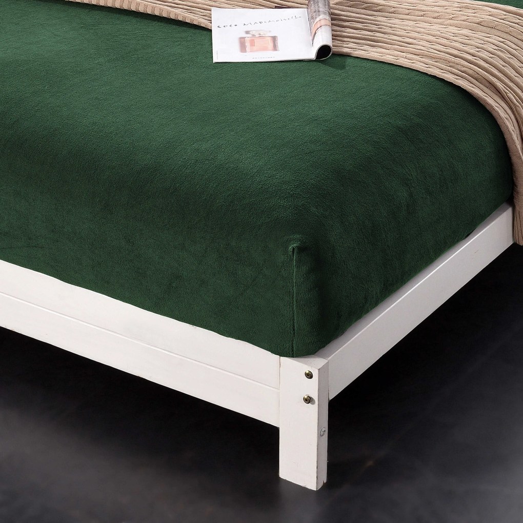 Cearceaf microplus NOLVIA 200x220 cm verde inchis