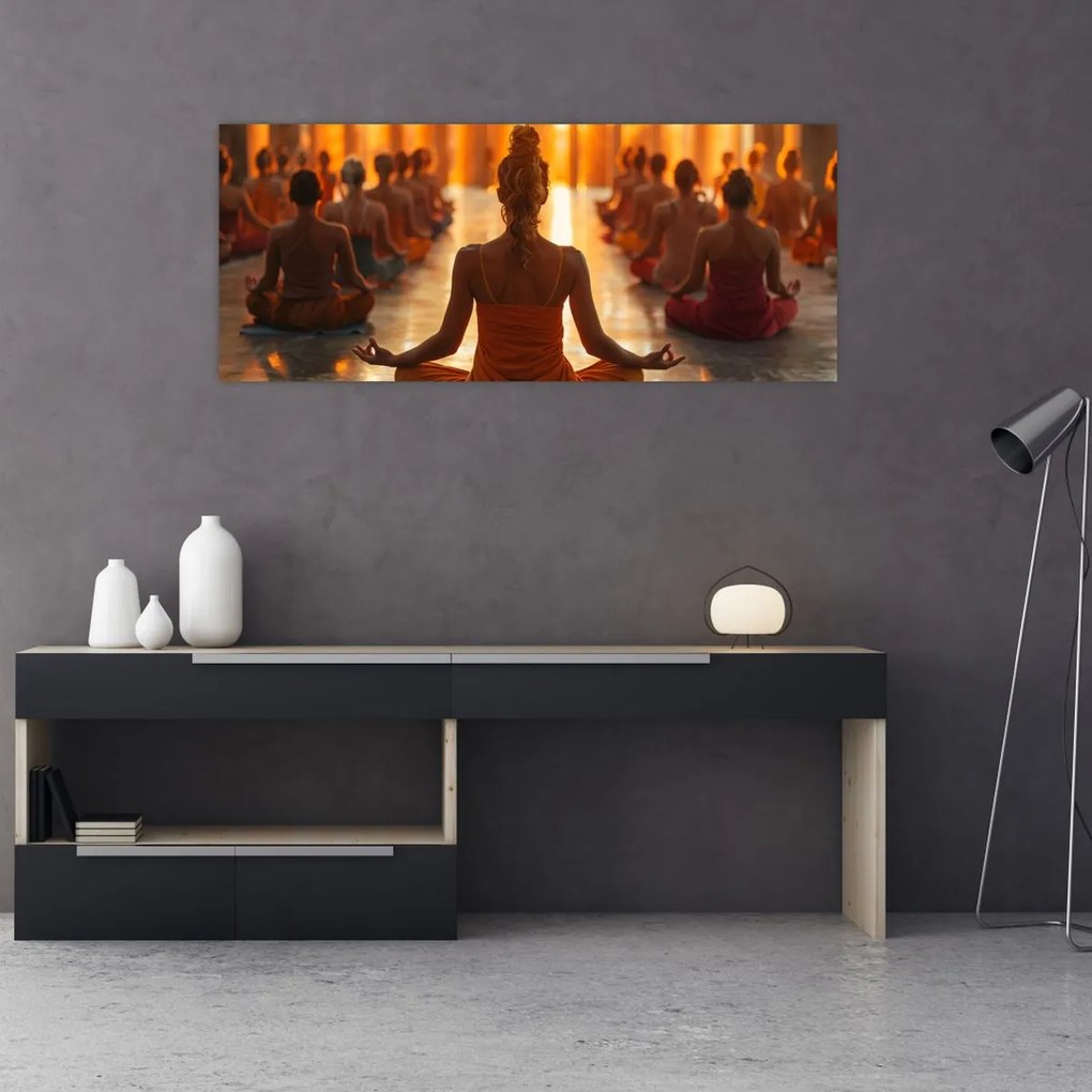 Tablou - Lecții de yoga (120x50 cm)