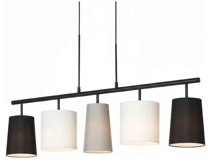 Lustră LED suspendată pe cablu, 5 x E14, 5,5 W, 230 V, 2700 K