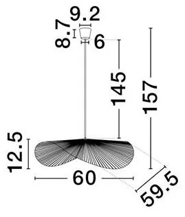 Lustra/Pendul design natural SIARA NVL-9586536