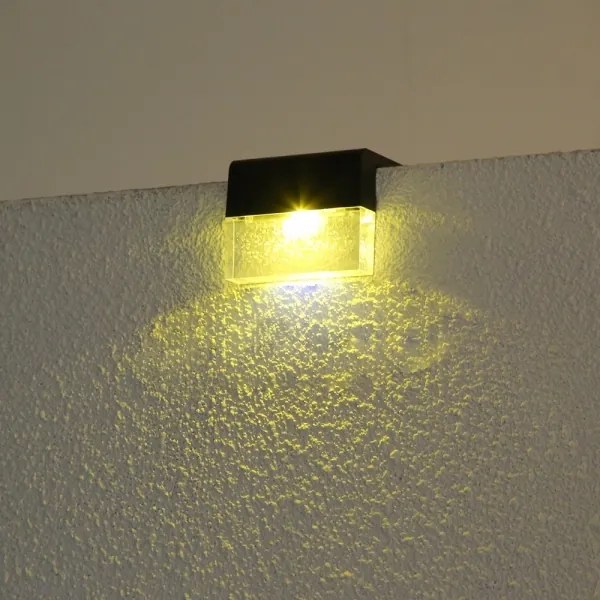 Immax 08501L - Set 2x LED RGB lampă solară de perete LED/1W/1,2V 3500K IP65