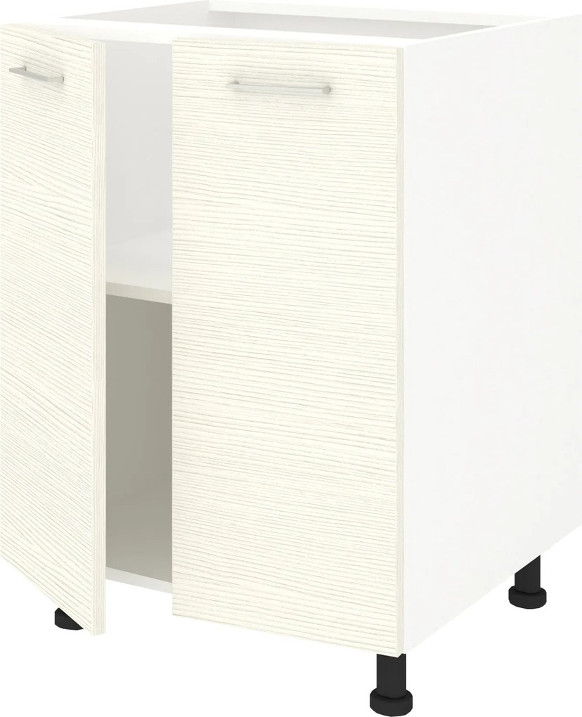 Corp Baza Lecce, 2 Usi, Larice/Alb, 60 x 50 x 80 cm