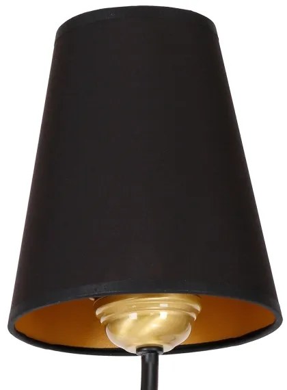 Aplică perete VICTORIA 1xE27/60W/230V negru