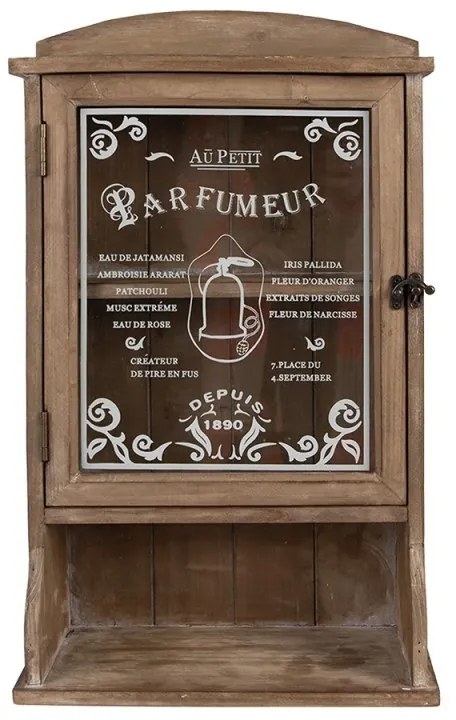 Dulap de perete, natur, din lemn, Parfumeur