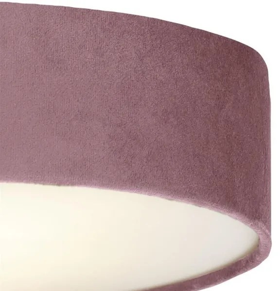 Plafonieră DRUM PLEAT 2xE27/60W/230V roz Searchlight 23298-2PI