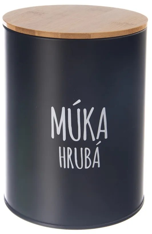 Orion Cutie metalică pentru făină BLACK
