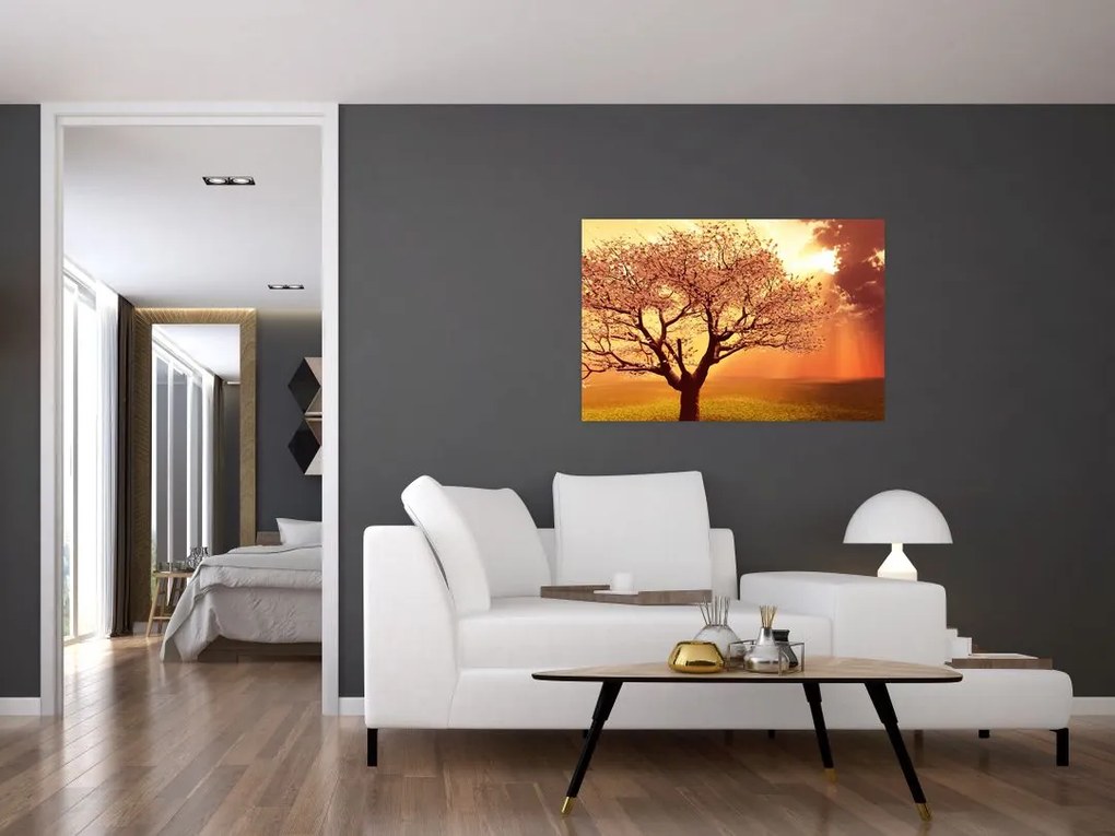 Tablou cu razele lui Dumnezeu (90x60 cm)