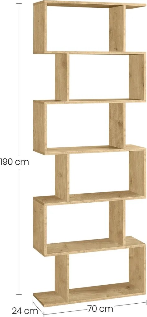 OFERTA Biblioteca TAYLOR ARTISAN 6 rafturi, 70x190 cm II. calitate