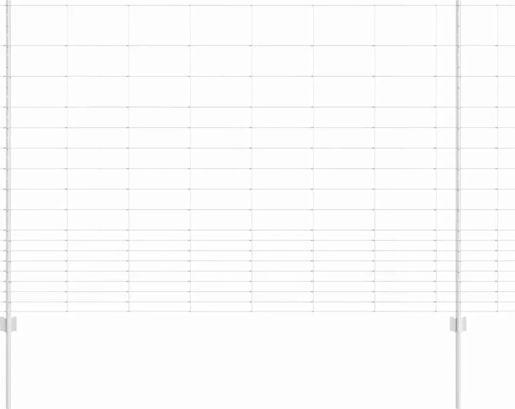 vidaXL Gard cu Stâlp Argintiu 1,5 x 50 m Oțel