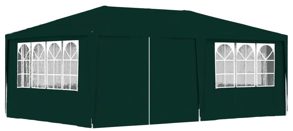 vidaXL Cort de petrecere profesional cu pereți verde 4 x 6 m 90 g/m²