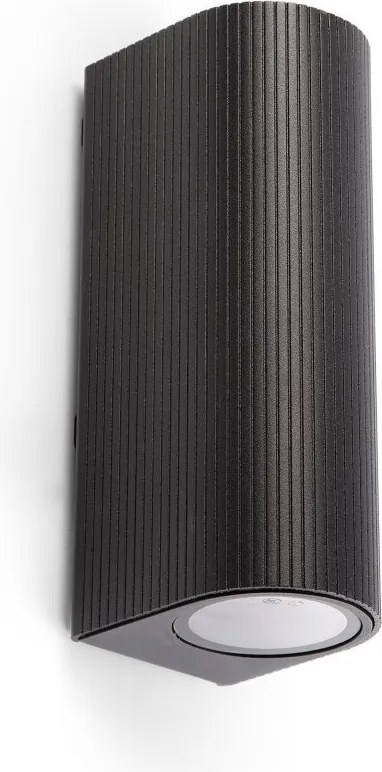 Aplica perete exterior IP65, 2xGU10 ESTELA negru