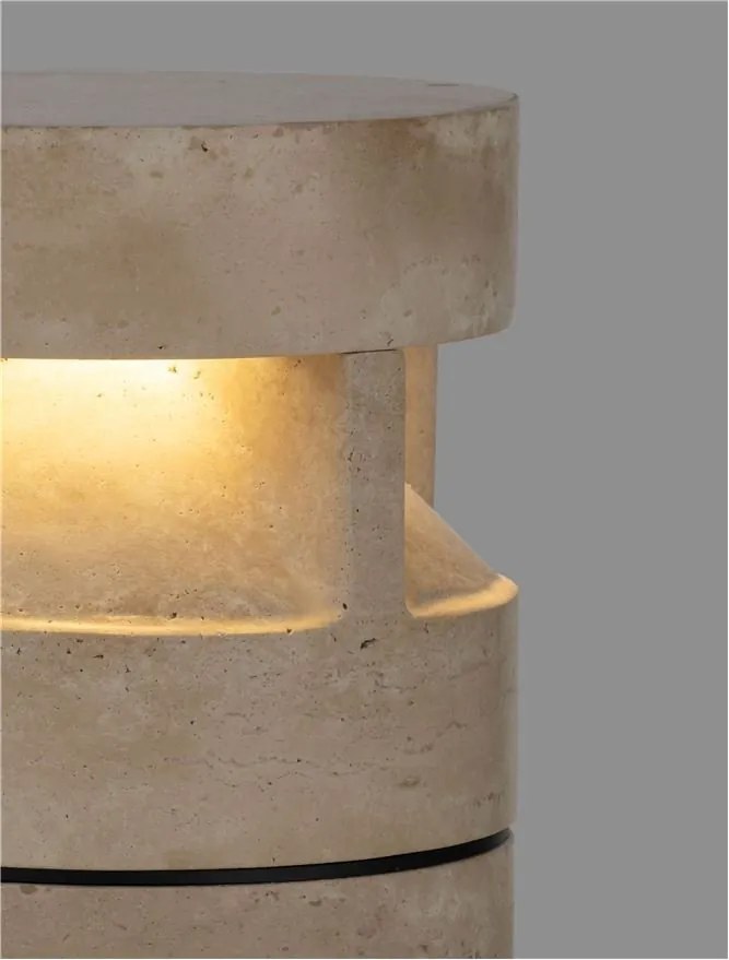 Stalp exterior din travertin LED IP65 Balma