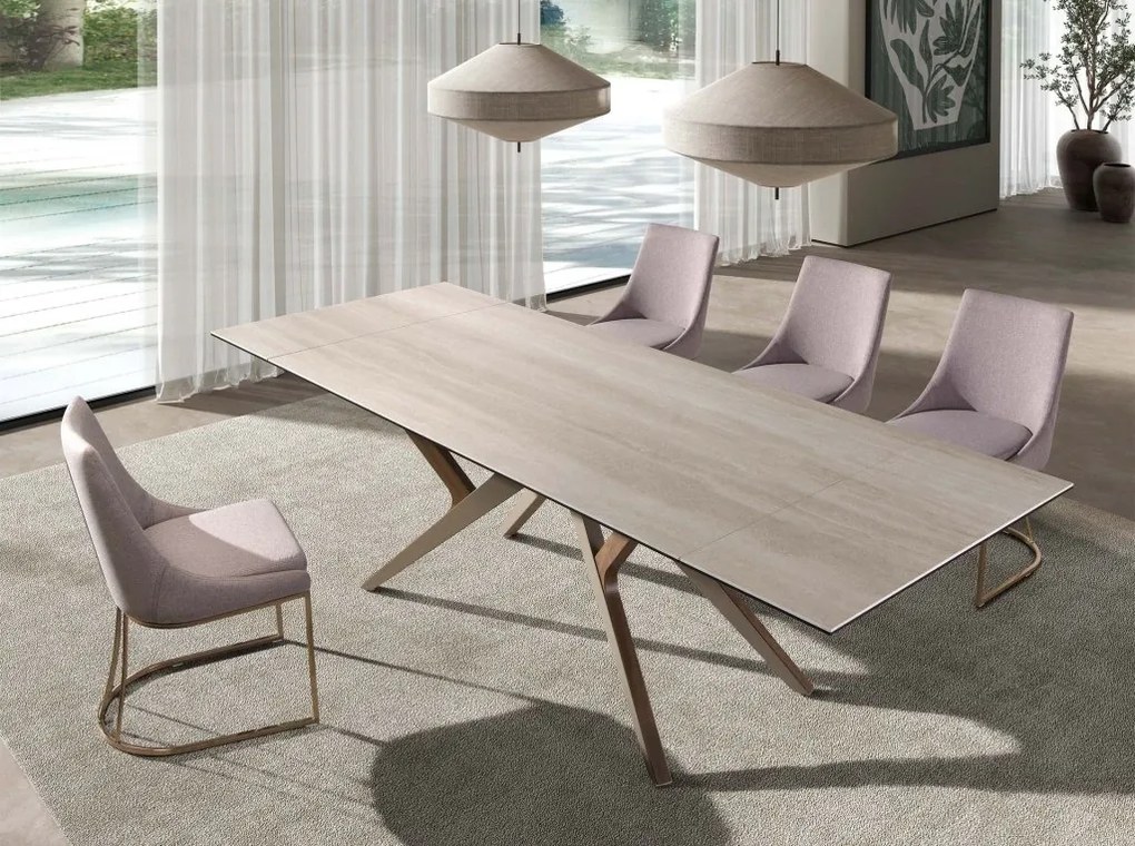 Scaun design LUX, Metal, Tesatura 4182
