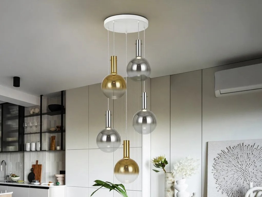 Lustra LED suspendata design modern Matices 5L