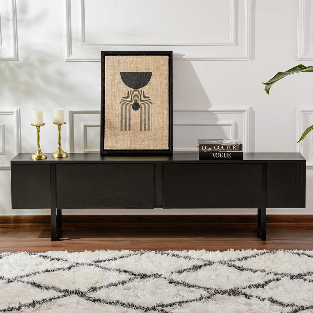 Masă TV Serenity Wood Negru