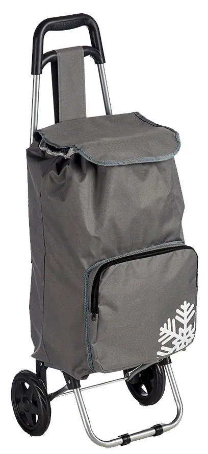 Carucior cumpărături cu compartiment termoizolant 33L 35 x 28 x 95 cm Gri